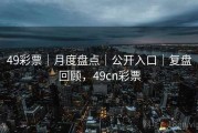 49彩票｜月度盘点｜公开入口｜复盘回顾，49cn彩票